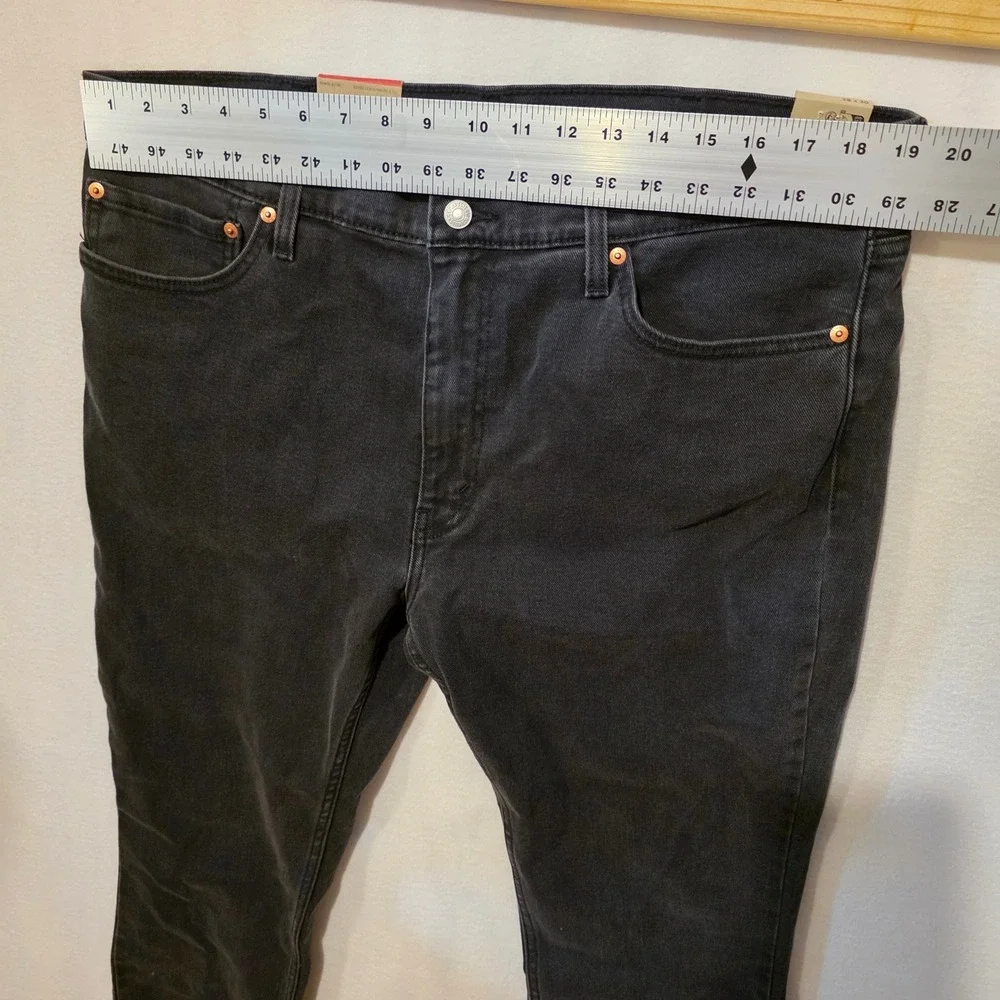 Levi's 511 Slim Jeans Mens 38x30 Black Stretch Denim 04511-3042